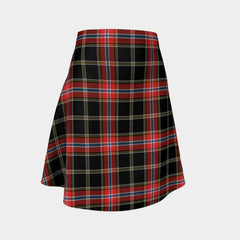 Norwegian Night Tartan Flared Skirt