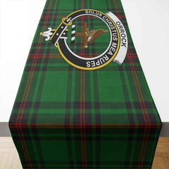 Orrock Tartan Crest Table Runner - Cotton table runner