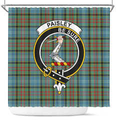 Paisley Tartan Crest Shower Curtain