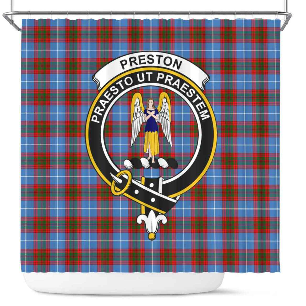 Preston Tartan Crest Shower Curtain