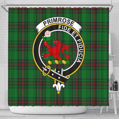 Primrose Tartan Crest Shower Curtain