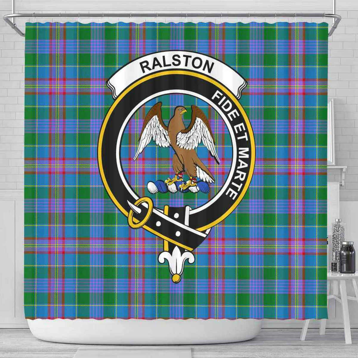 Ralston Tartan Crest Shower Curtain