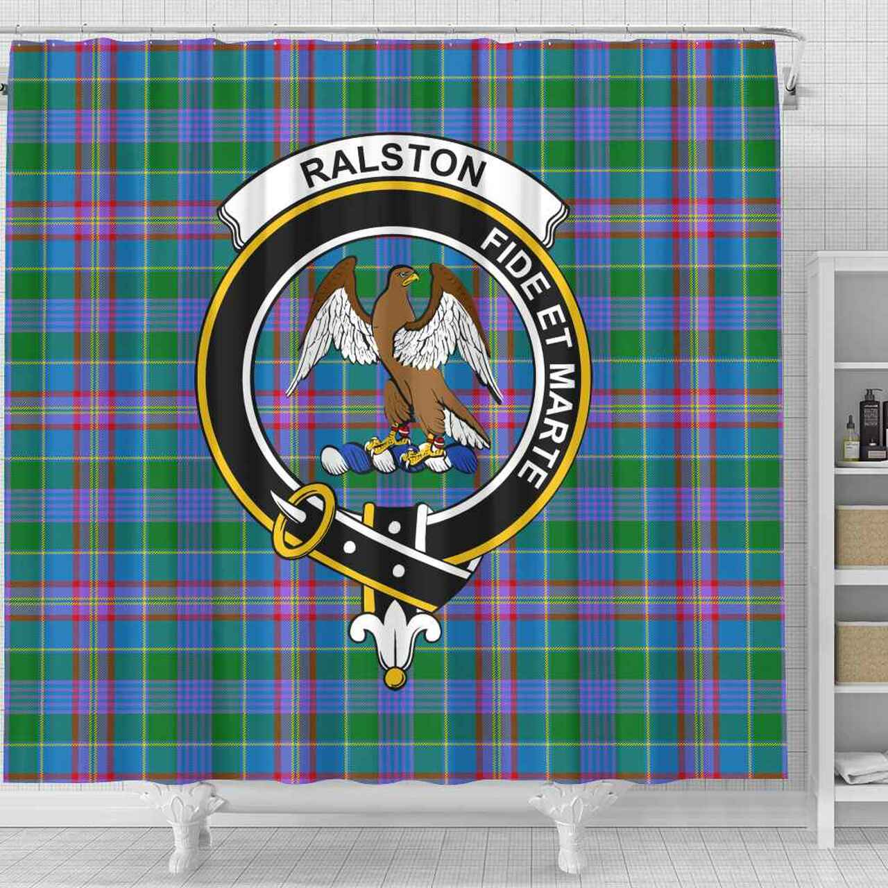 Ralston Tartan Crest Shower Curtain