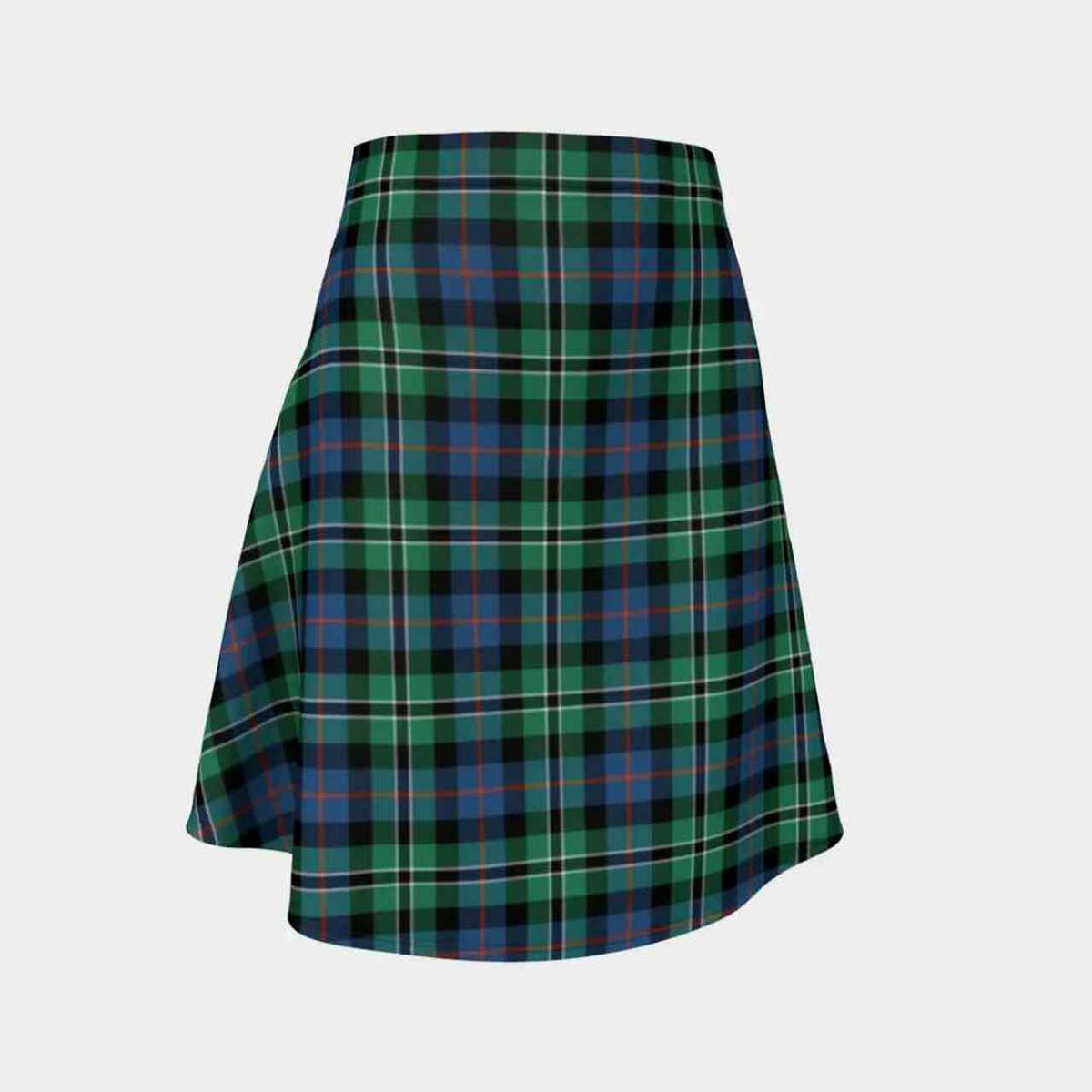 Rose Hunting Ancient Tartan Flared Skirt