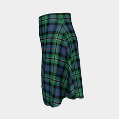 Rose Hunting Ancient Tartan Flared Skirt