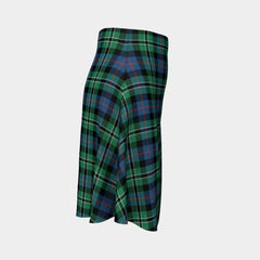 Rose Hunting Ancient Tartan Flared Skirt