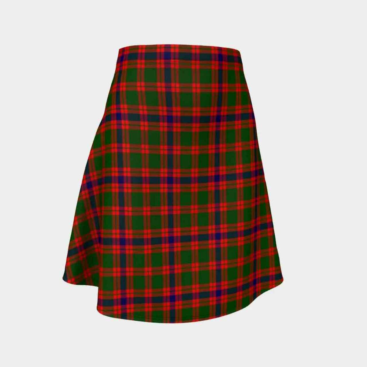Skene Modern Tartan Flared Skirt