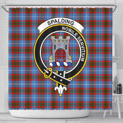 Spalding Tartan Crest Shower Curtain
