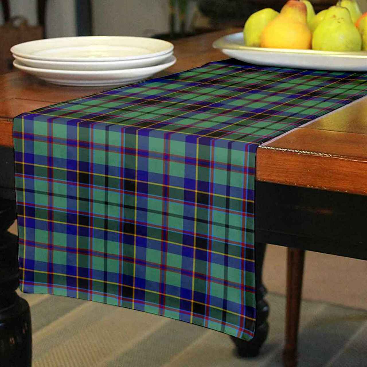 Stevenson Tartan Table Runner - Cotton table runner