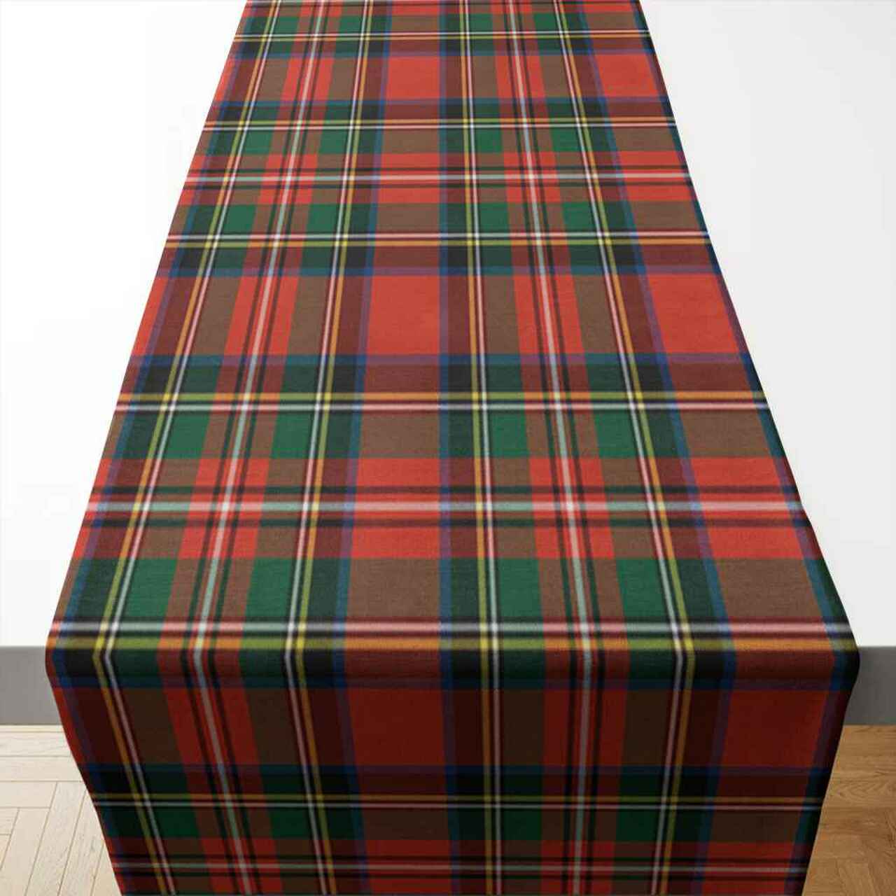 Stewart Royal Modern Tartan Table Runner - Cotton table runner