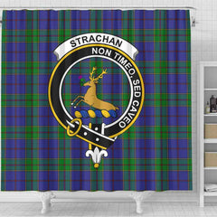 Strachan Tartan Crest Shower Curtain