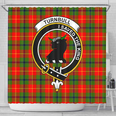 Turnbull Tartan Crest Shower Curtain