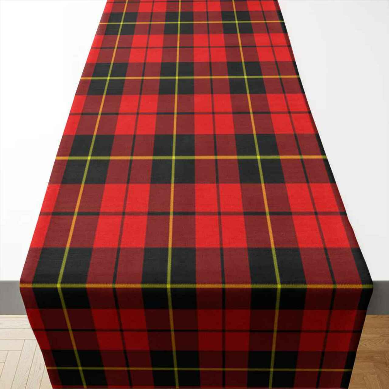 Wallace Hunting - Red Tartan Table Runner - Cotton table runner