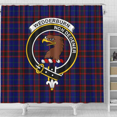 Wedderburn Tartan Crest Shower Curtain