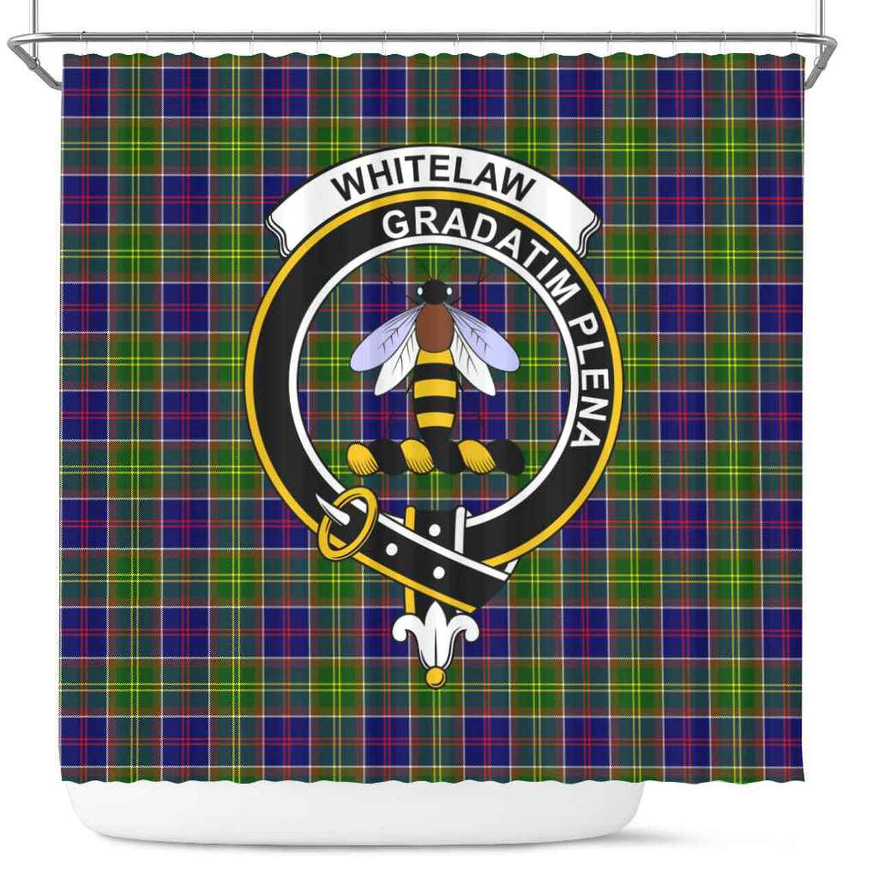 Whitelaw Tartan Crest Shower Curtain