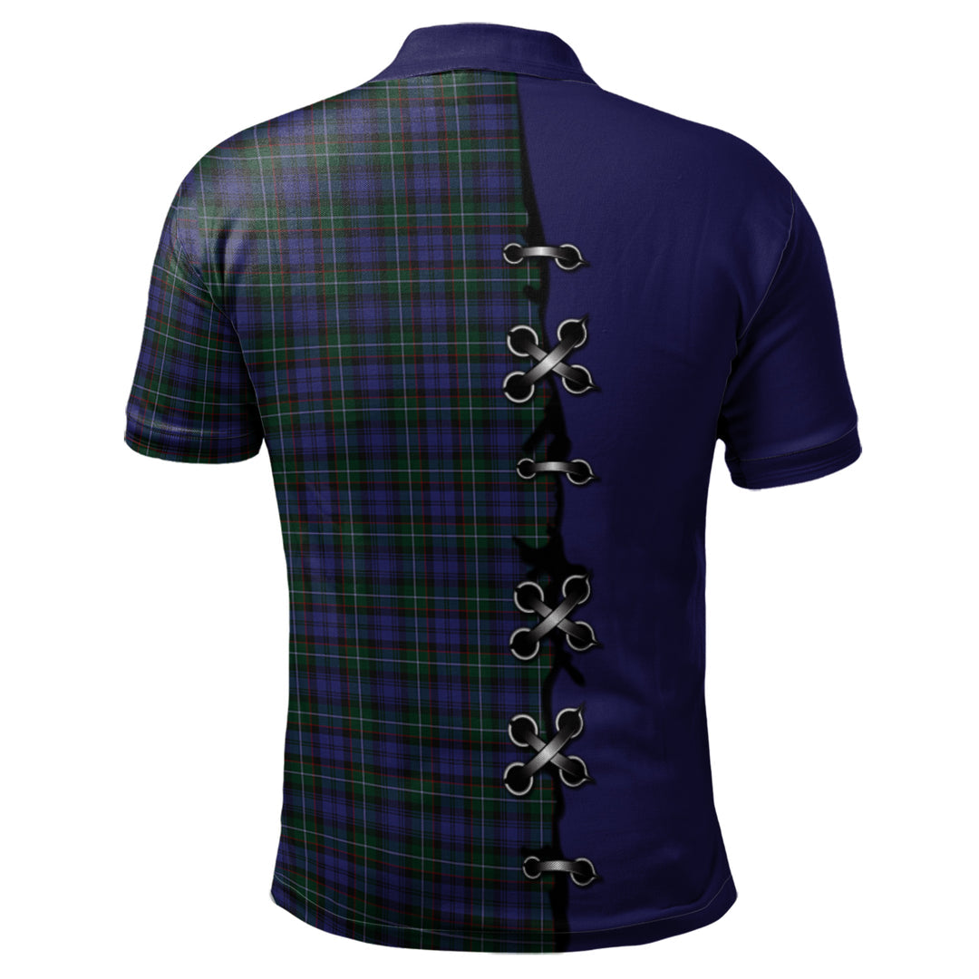 Sempill Tartan Polo Shirt - Lion Rampant And Celtic Thistle Style