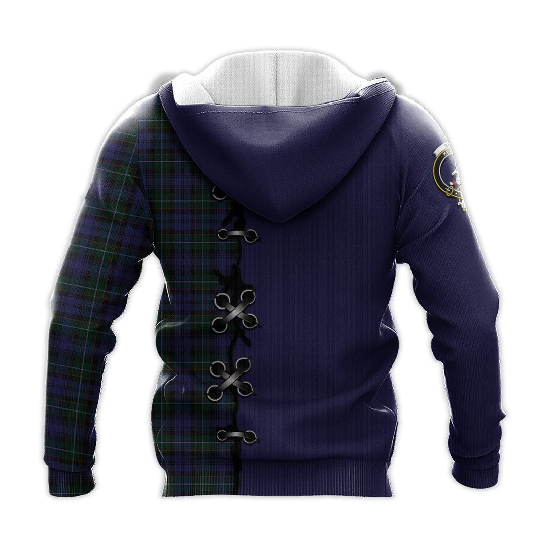 Sempill Tartan Hoodie - Lion Rampant And Celtic Thistle Style