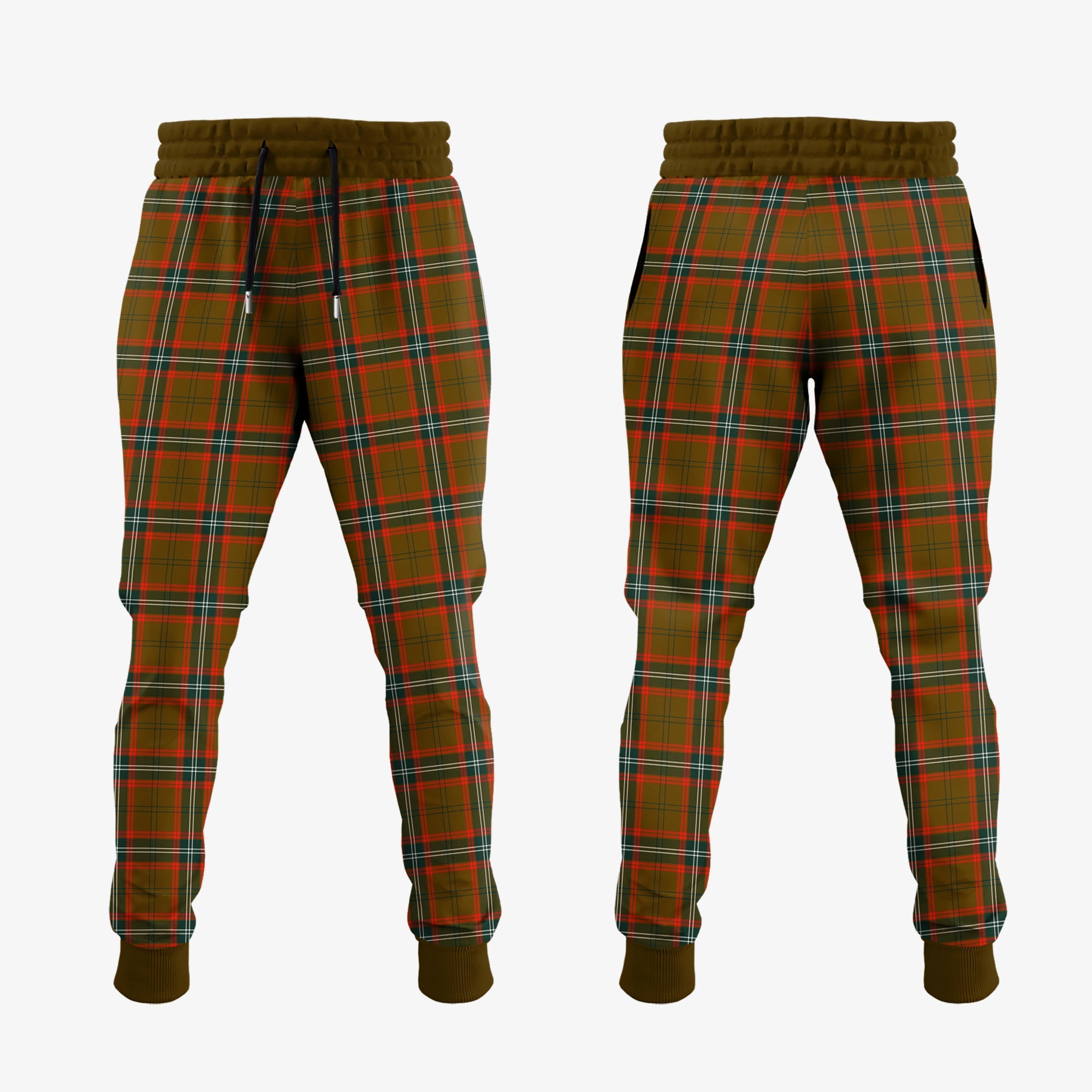 Seton Hunting Modern Tartan Crest Jogger Sweatpants