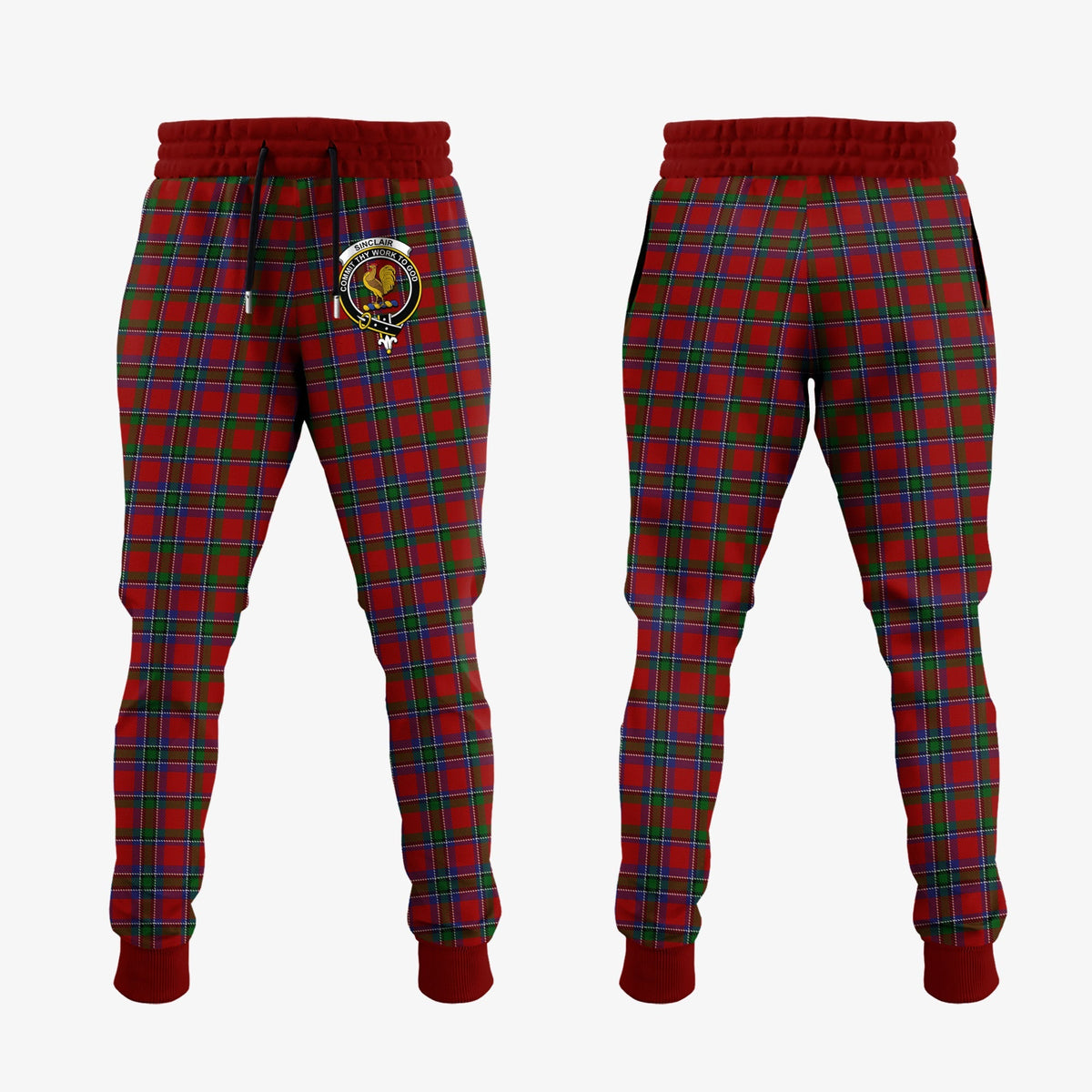 Sinclair Tartan Crest Jogger Sweatpants