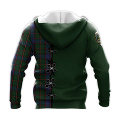 Skene Tartan Hoodie - Lion Rampant And Celtic Thistle Style