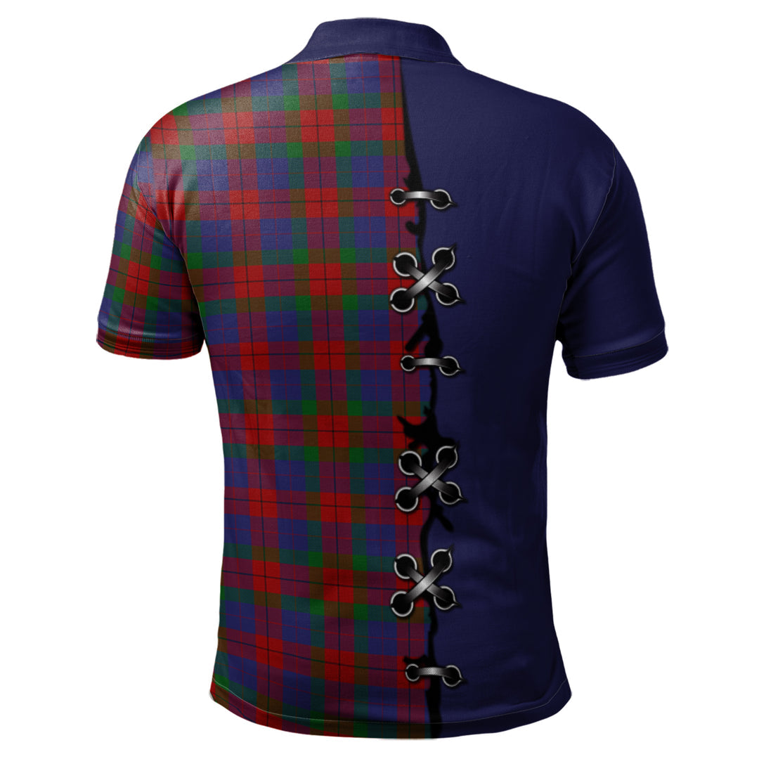 Skene of Cromar Tartan Polo Shirt - Lion Rampant And Celtic Thistle Style