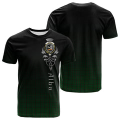Skene Or Tribe Of Mar Tartan Crest T-shirt - Alba Celtic Style