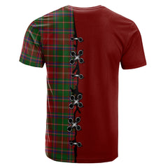 Somerville Tartan T-shirt - Lion Rampant And Celtic Thistle Style