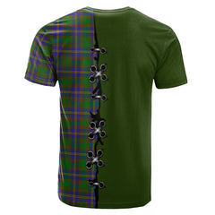 Strange of Balkaskie Tartan T-shirt - Lion Rampant And Celtic Thistle Style