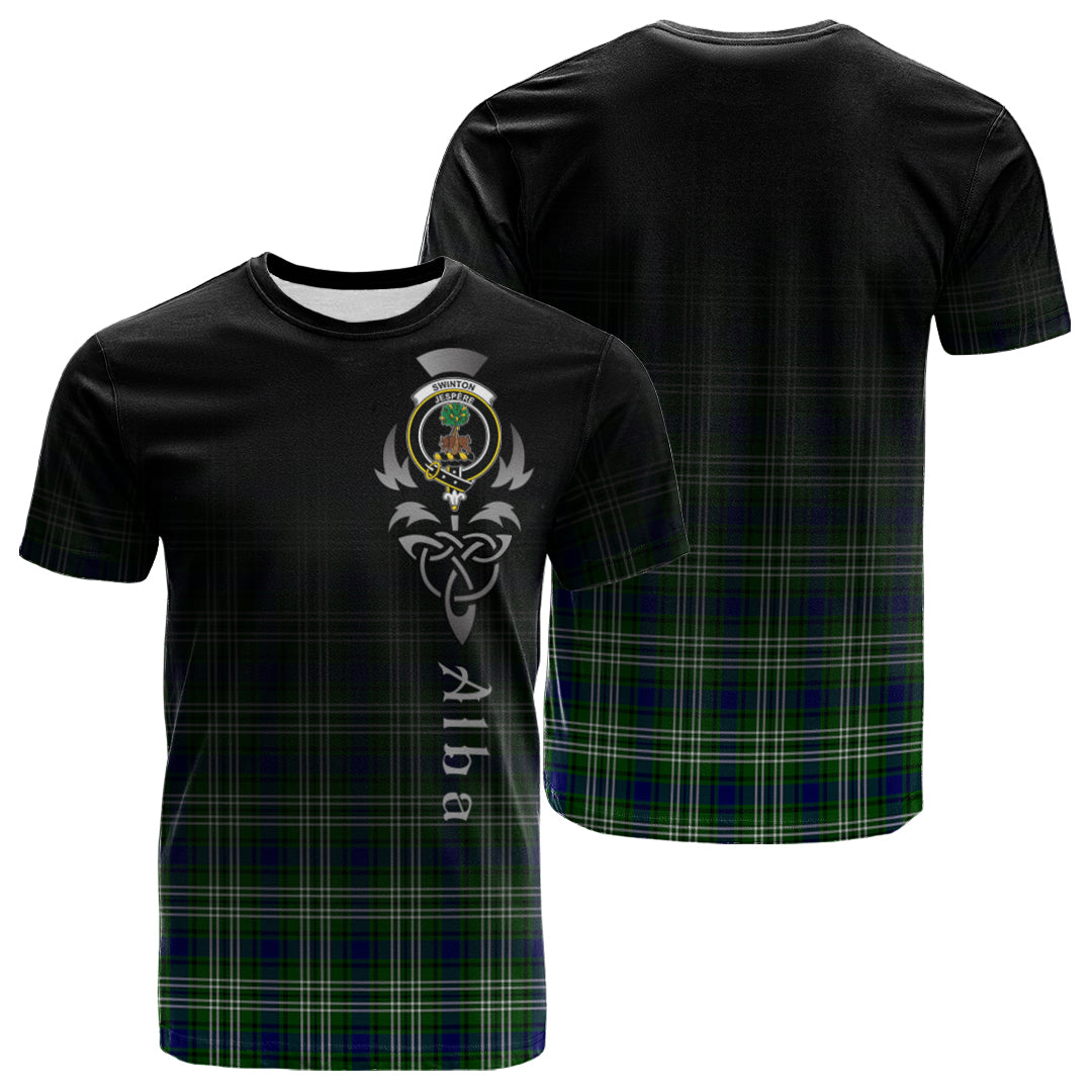 Swinton Tartan Crest T-shirt - Alba Celtic Style