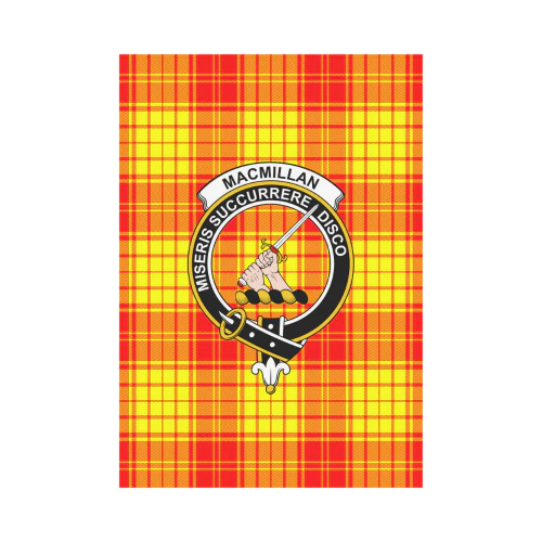 MacMillan Tartan Crest Garden Flag