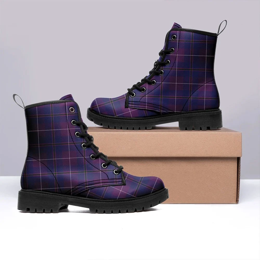 Pride Of Glencoe Tartan Leather Boots
