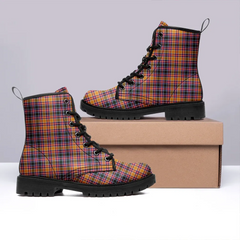 Jacobite Tartan Leather Boots