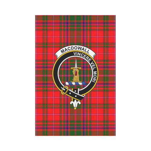 MacDowall (Of Garthland) Tartan Crest Garden Flag