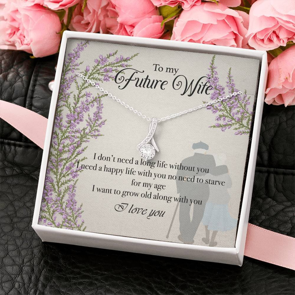 Scots Print Necklace - To My Future Wife Alluring Beauty Necklace - Love from Scotland Future Husband