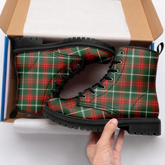 Prince Of Wales Tartan Leather Boots