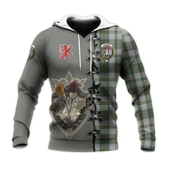 Taylor Dress Tartan Hoodie - Lion Rampant And Celtic Thistle Style
