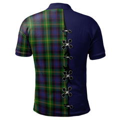 Watson Tartan Polo Shirt - Lion Rampant And Celtic Thistle Style