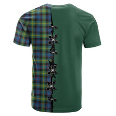 Watson Ancient Tartan T-shirt - Lion Rampant And Celtic Thistle Style