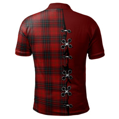 Wemyss Tartan Polo Shirt - Lion Rampant And Celtic Thistle Style