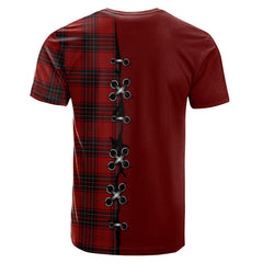 Wemyss Tartan T-shirt - Lion Rampant And Celtic Thistle Style