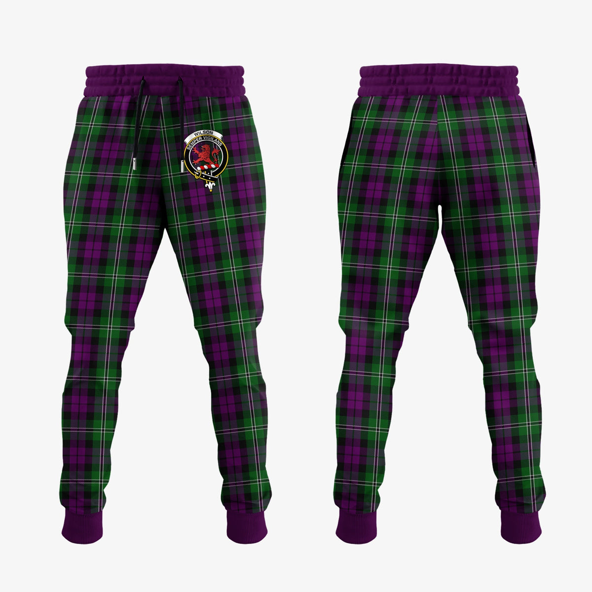 Wilson Tartan Crest Jogger Sweatpants