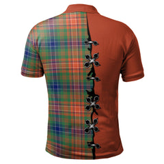 Wilson Ancient Tartan Polo Shirt - Lion Rampant And Celtic Thistle Style