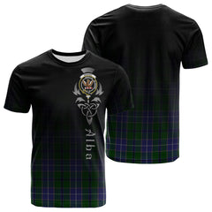 Wishart Hunting Tartan Crest T-shirt - Alba Celtic Style