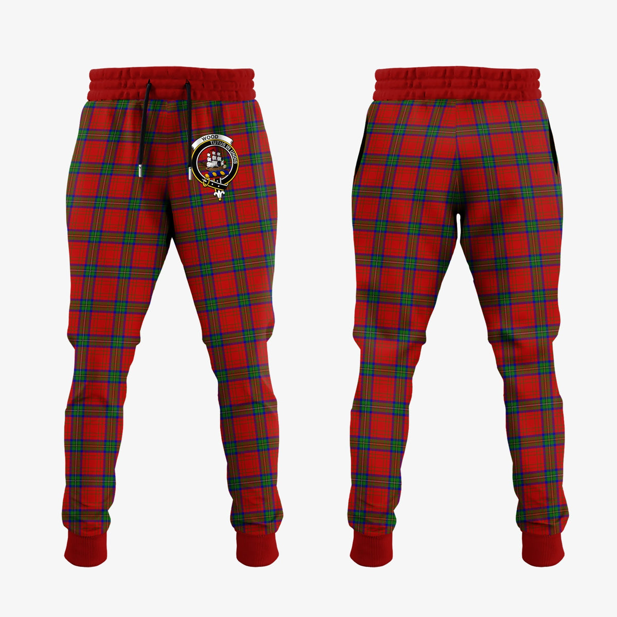 Wood Dress Tartan Crest Jogger Sweatpants