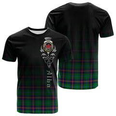 Young Modern Tartan Crest T-shirt - Alba Celtic Style